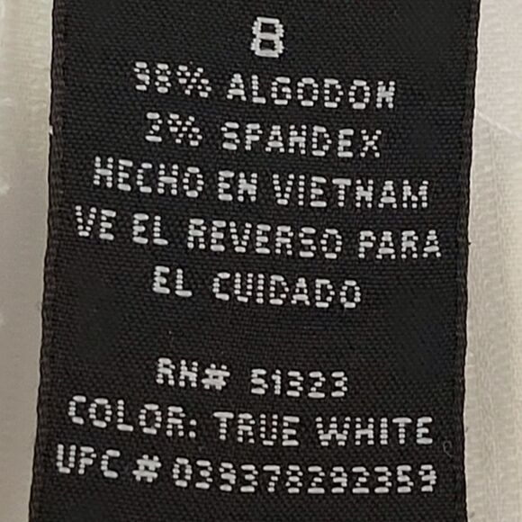 Unlisted By Kenith Cole White Pique Cropped Summer Pants Size 8 - Picture 5 of 7